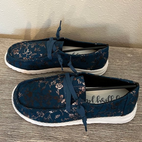 Gipsy Jazz Canvas Slip On Shoes - NWOT - Picture 6 of 6